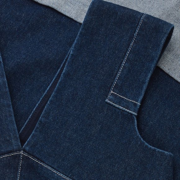 COS DENIM A-LINE DRESS NWT Size 6 - Picture 6 of 9